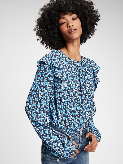 Ruffle Shoulder Top | Gap