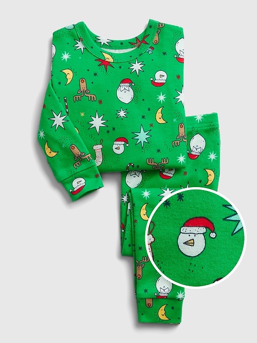 Image number 1 showing, babyGap Christmas Graphic PJ Set