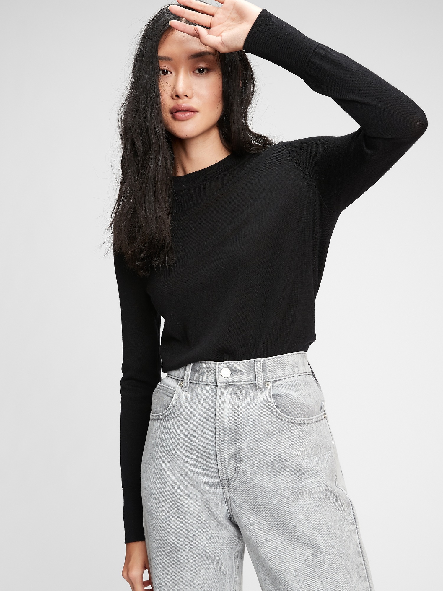 gap merino crewneck sweater
