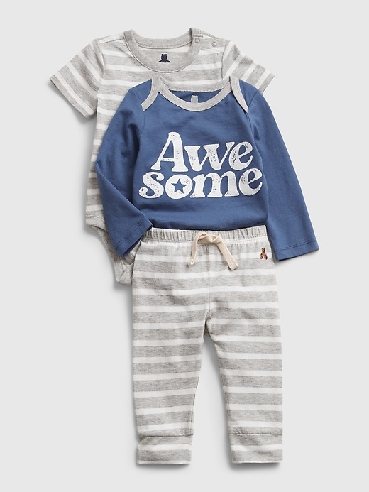 Image number 3 showing, Baby Mix and Match 3-Piece Outfit Set