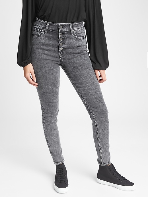 Gap High Rise Universal Legging Jeans with Button Fly