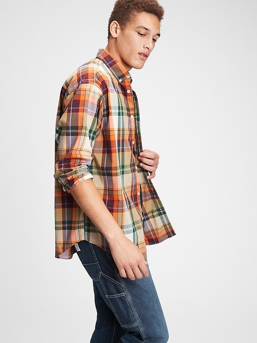1 of 8 showing, with the color green plaid of product Big Shirt