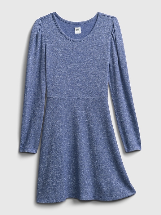 1 of 8 showing, with the color chrome blue of product Kids Softspun Dress