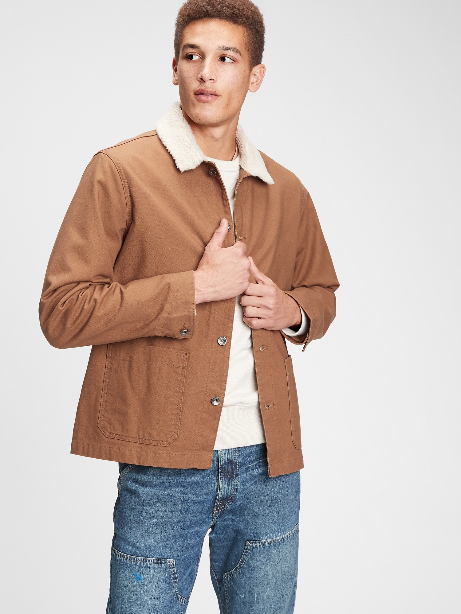 the gap sherpa jacket