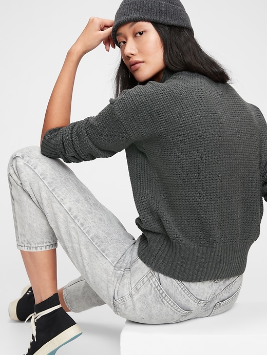 Image number 2 showing, Half-Button Sweater
