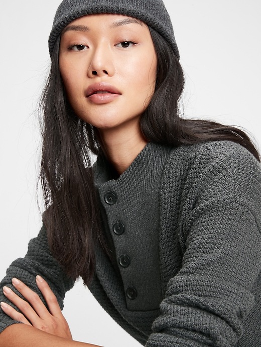 Image number 5 showing, Half-Button Sweater