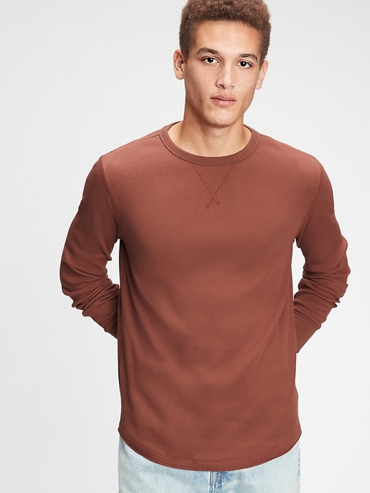 Image number 1 showing, Waffle-Knit T-Shirt