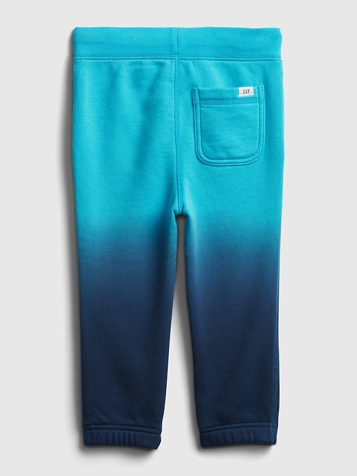 2 of 8 showing, with the color true cyan blue of product Toddler Dip-Dye Pull-On Pants