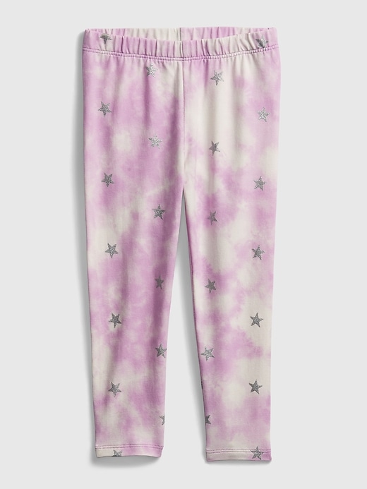 1 of 8 showing, with the color purple tie dye of product Toddler Mix and Match Graphic Leggings