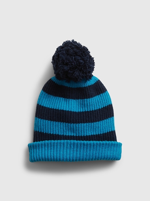 Image number 1 showing, Reversible Pom Beanie