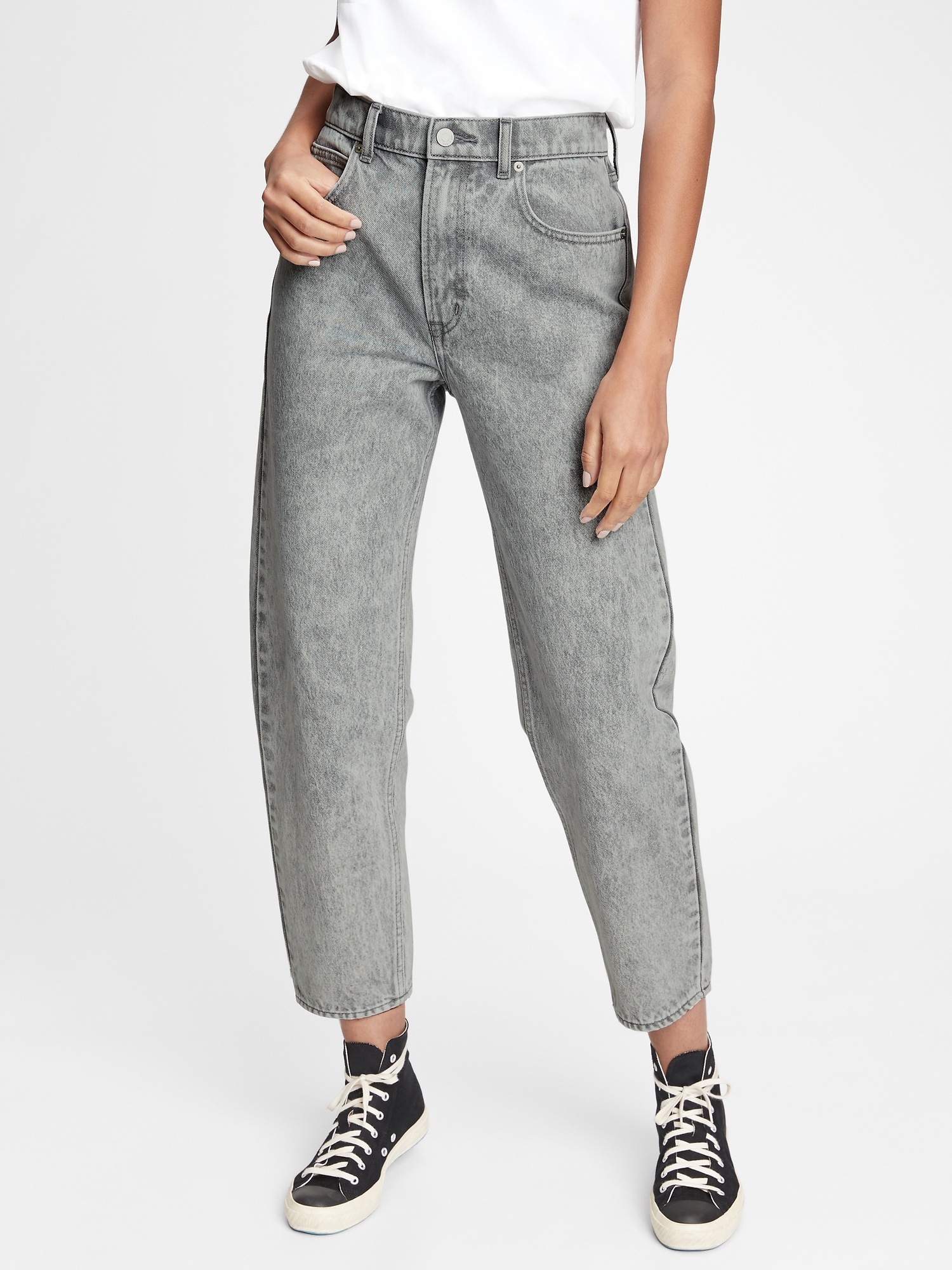 gap barrel jeans high rise