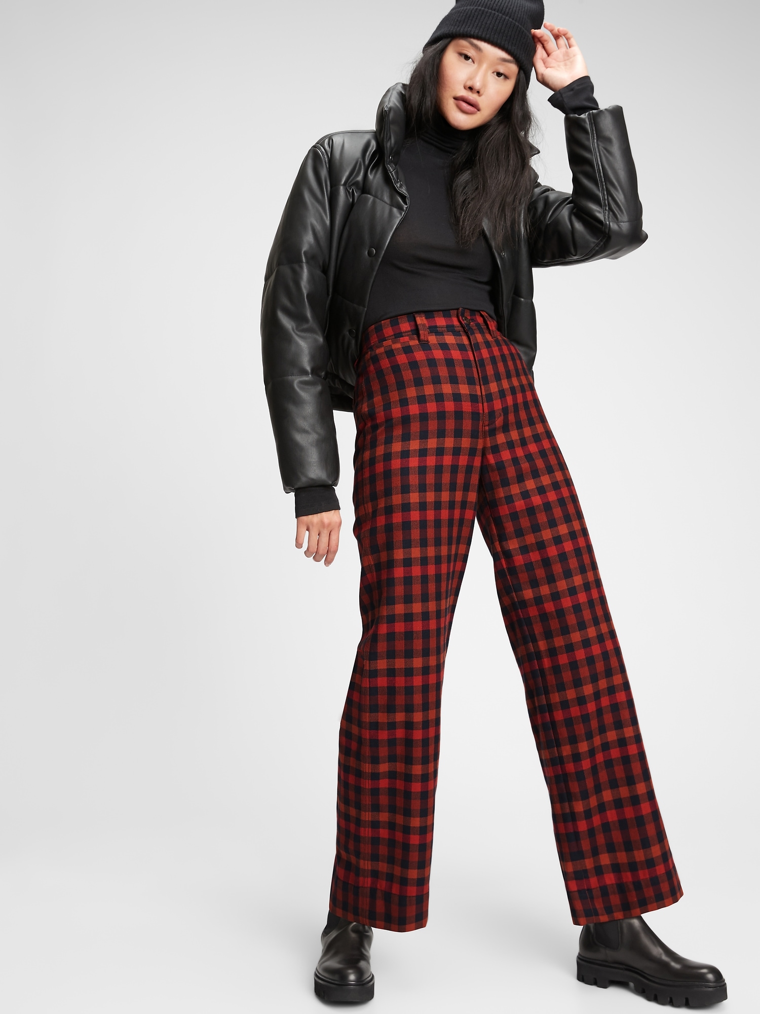 gap tartan pants