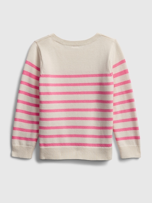 Image number 2 showing, Toddler Stripe Crewneck Sweater