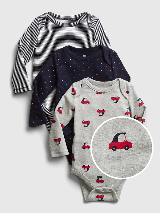 Image number 1 showing, Baby Print Bodysuit (3-pack)