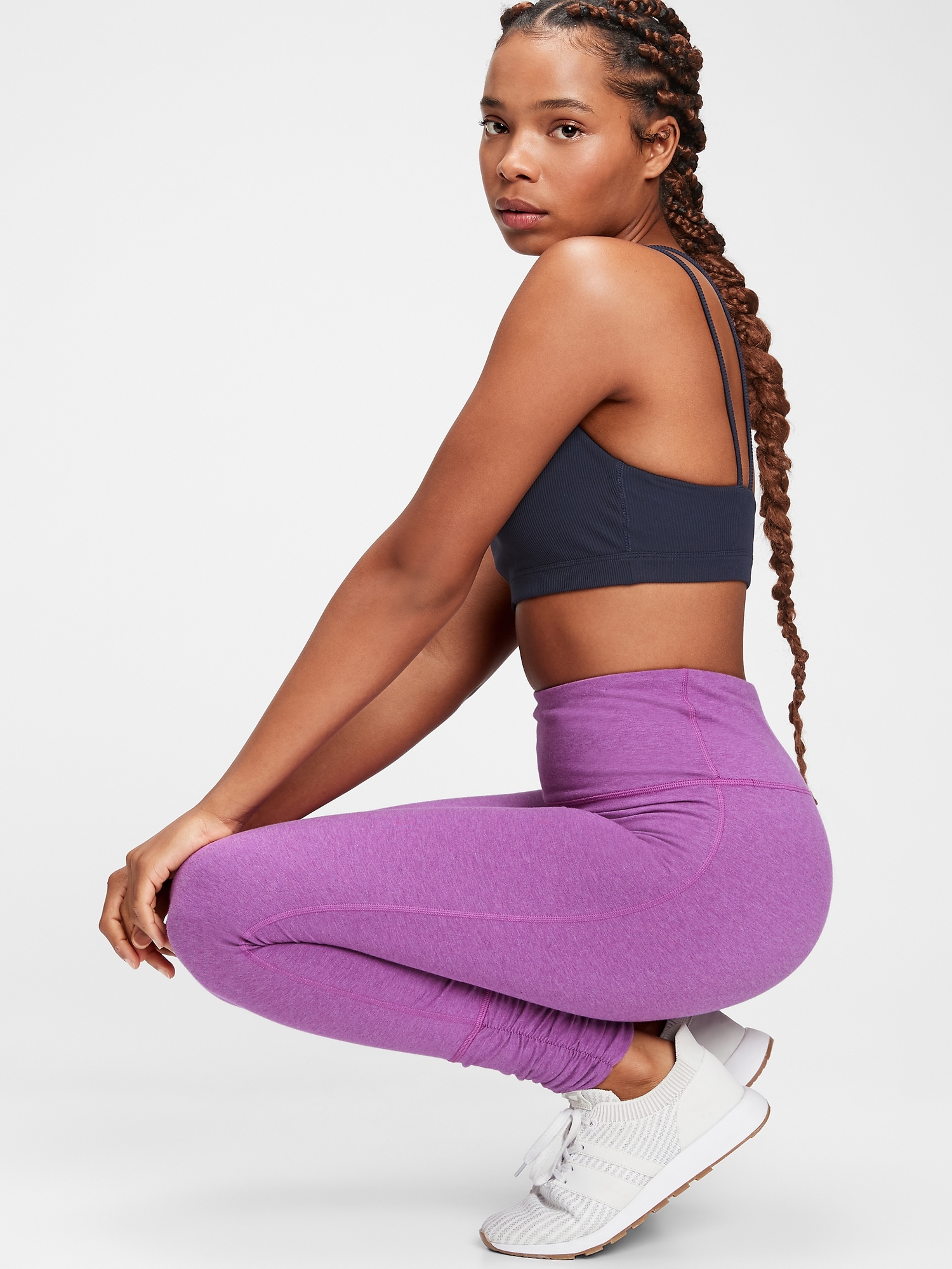 GapFit High Waisted Organic Cotton Full Length Leggings