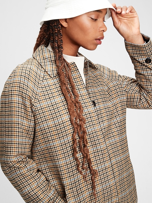 Image number 5 showing, Plaid Wool Coat