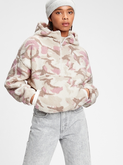 gap sherpa hoodie