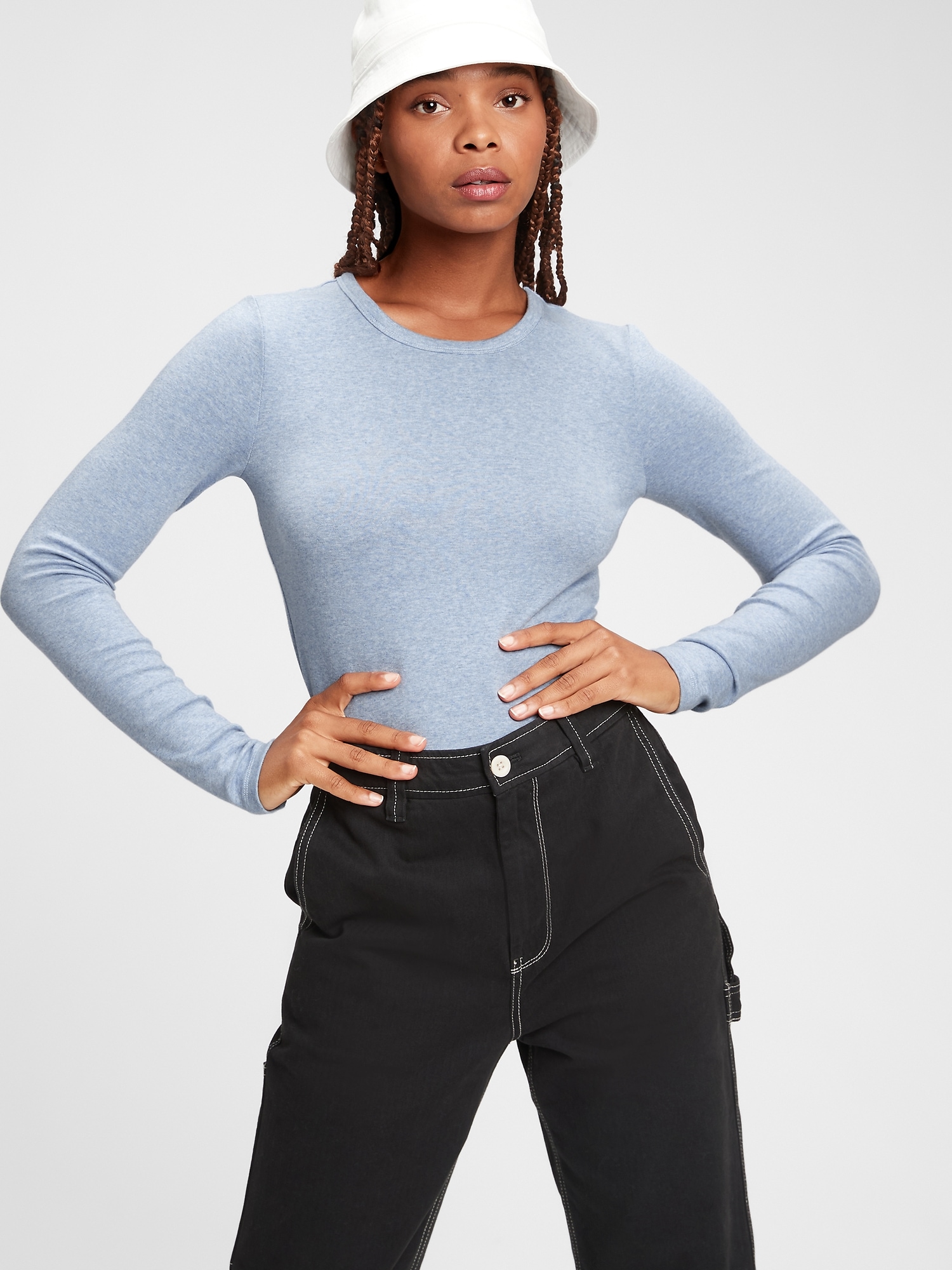 gap modern long sleeve crew tee