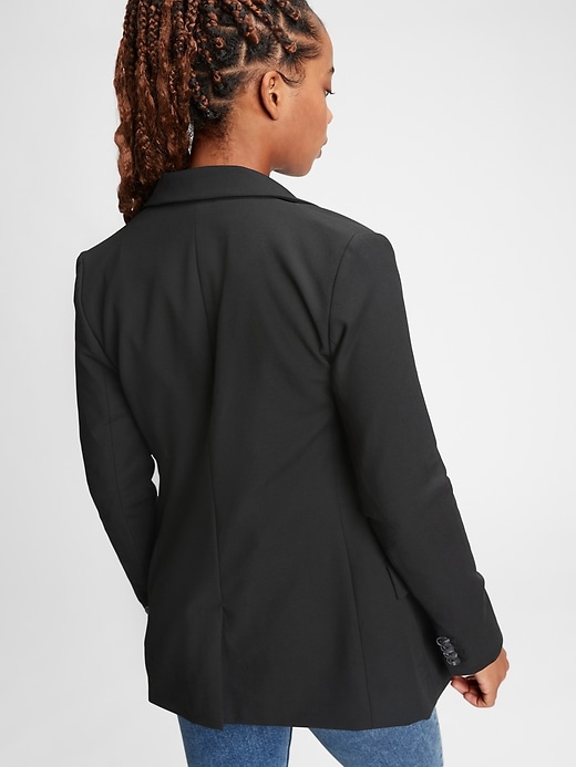 2 of 8 showing, with the color true black of product Basic Blazer