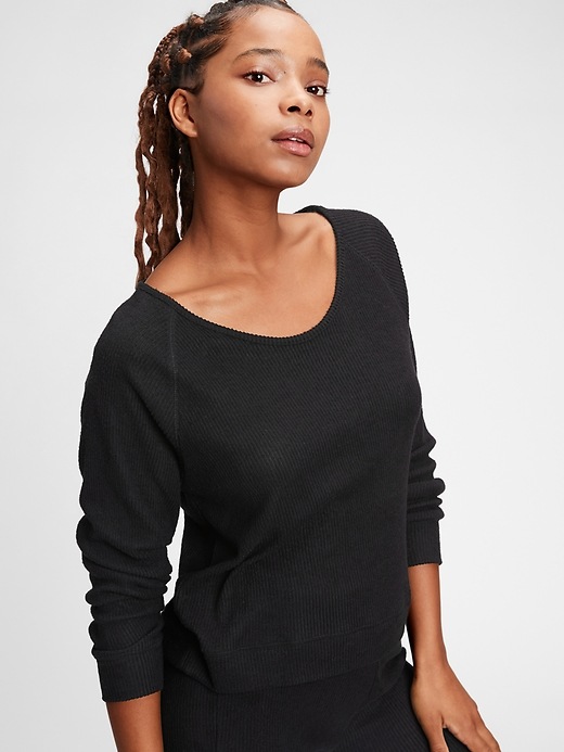 Image number 1 showing, Softspun Ribbed Pullover