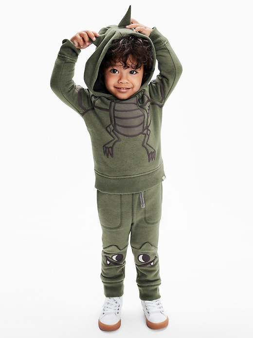 Image number 2 showing, Toddler 3D Flying Monster Hoodie