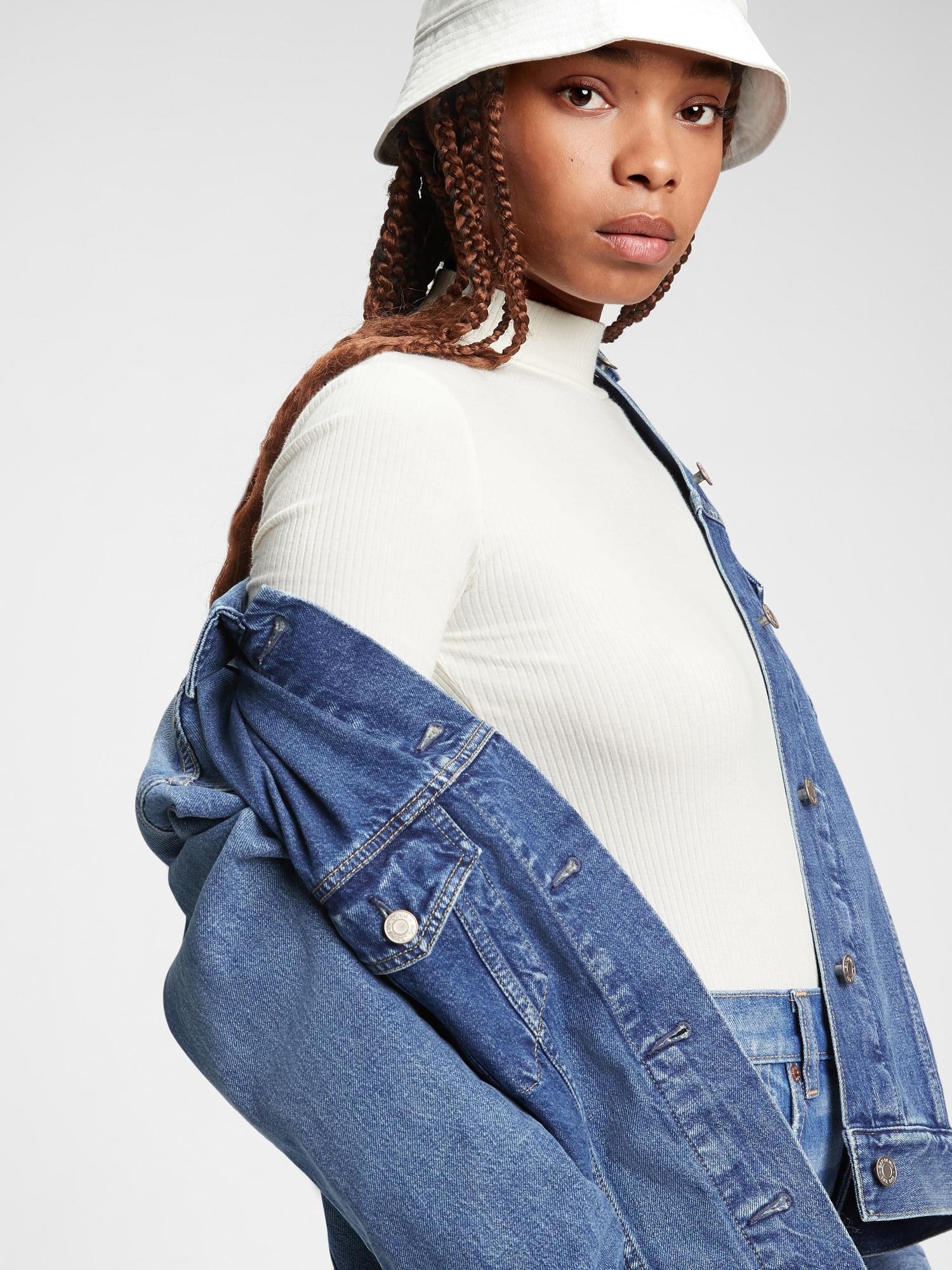 gap oversized icon denim jacket