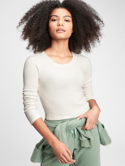 Image number 1 showing, Teen Softspun Fitted Crop T-Shirt