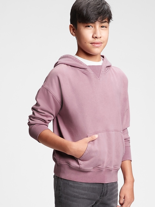 1 of 8 showing, with the color elderberry of product Teen Knit Hoodie