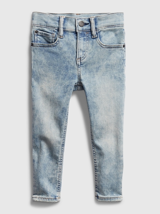 1 of 8 showing, with the color medium wash of product Toddler Skinny Jeans with Washwell™
