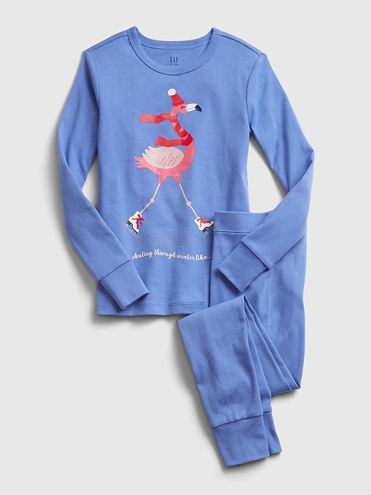 Image number 1 showing, Kids Flamingo Graphic PJ Set