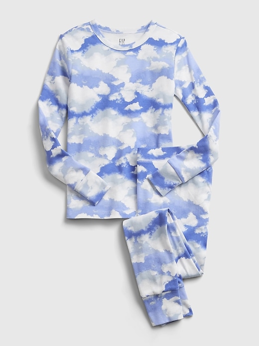 1 of 8 showing, with the color bright hyacinth of product Kids Cloud PJ Set