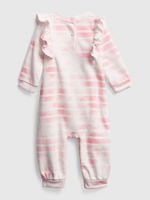 Image number 2 showing, Baby Stripe Ruffle One-Piece