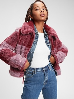gap womens sherpa jacket