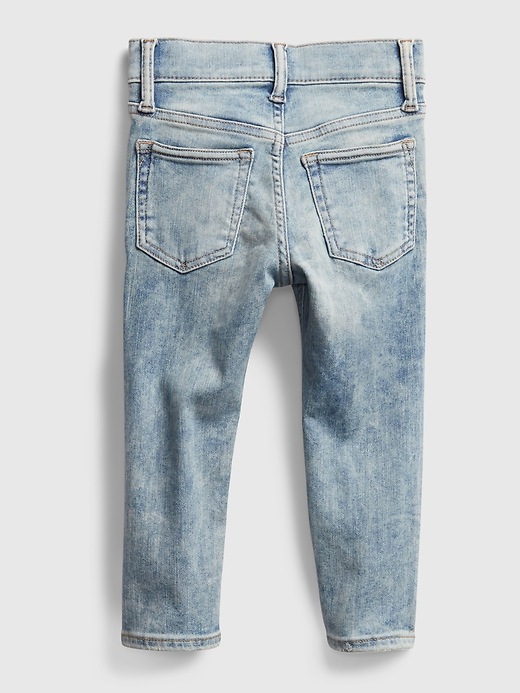 2 of 8 showing, with the color medium wash of product Toddler Skinny Jeans with Washwell™