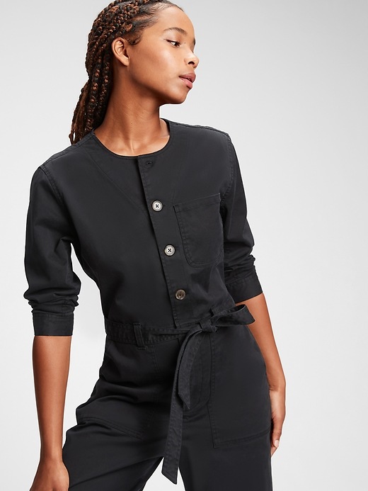 Image number 3 showing, Collarless Jumpsuit