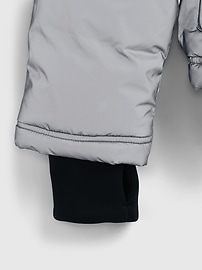 View large product image 7 of 8. GapFit Reflective Cropped Puffer Jacket