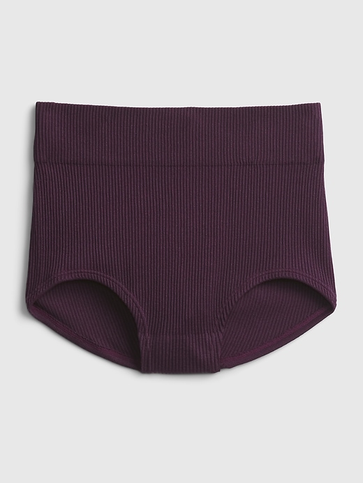 Image number 6 showing, Seamless Ribbed High Rise Brief