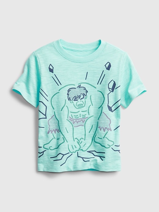 1 of 8 showing, with the color hulk of product babyGap &#124 Marvel Graphic T-Shirt