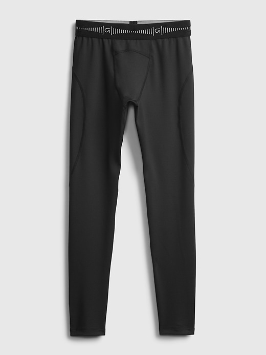 1 of 8 showing, with the color true black of product GapFit Kids Stretch Tights