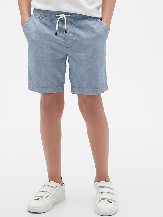 Image number 1 showing, Kids Pull-On Easy Shorts with Stretch