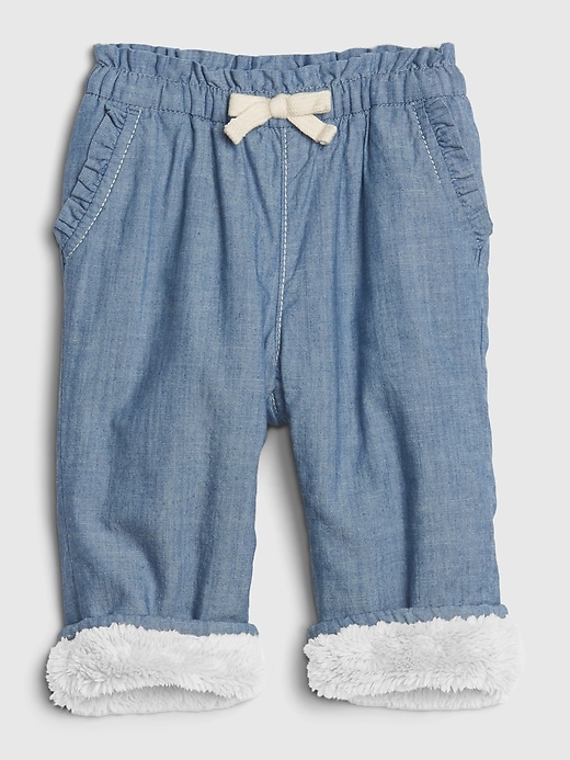 Image number 1 showing, Baby Sherpa Lined Pull-On Pants