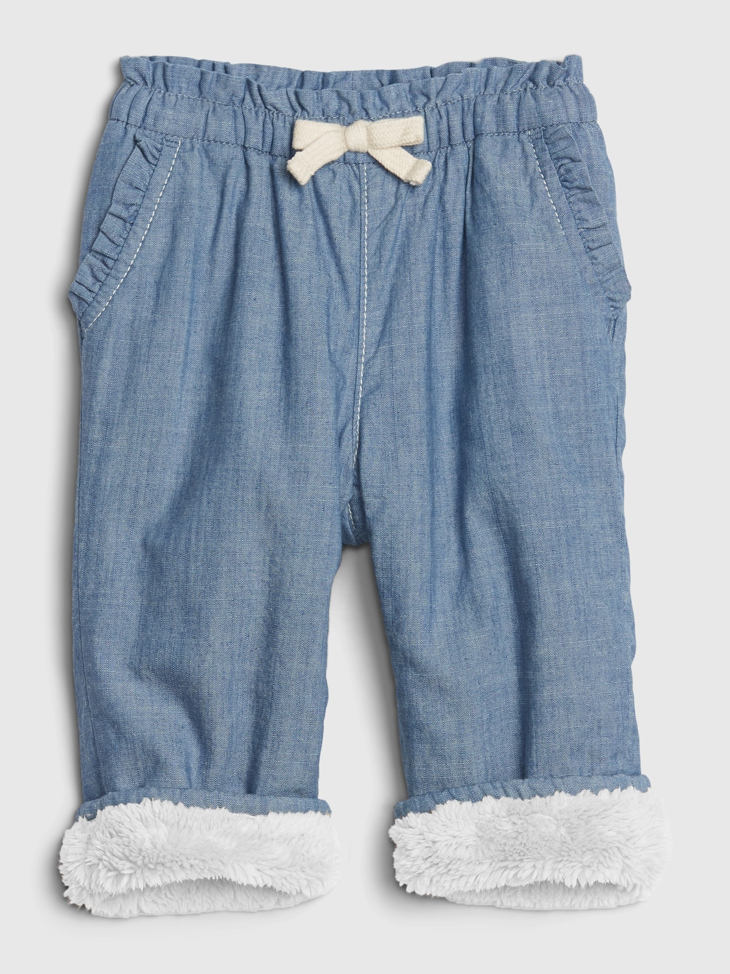 gap lined pants