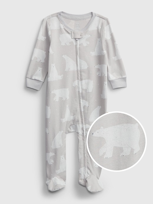 Image number 1 showing, Baby Organic Bear One-Piece