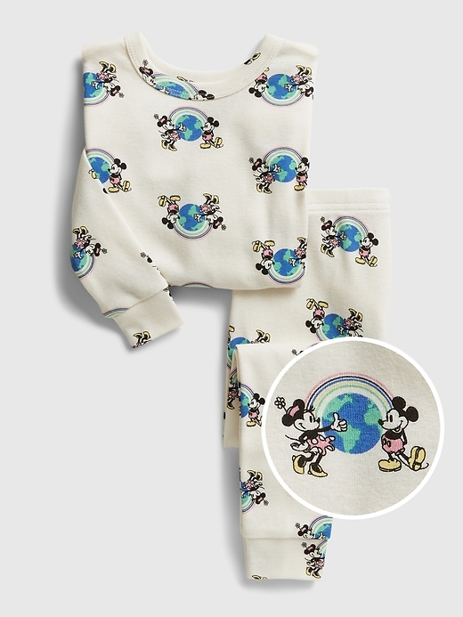 Image number 1 showing, babyGap &#124 Disney Mickey and Minnie Mouse Graphic PJ Set