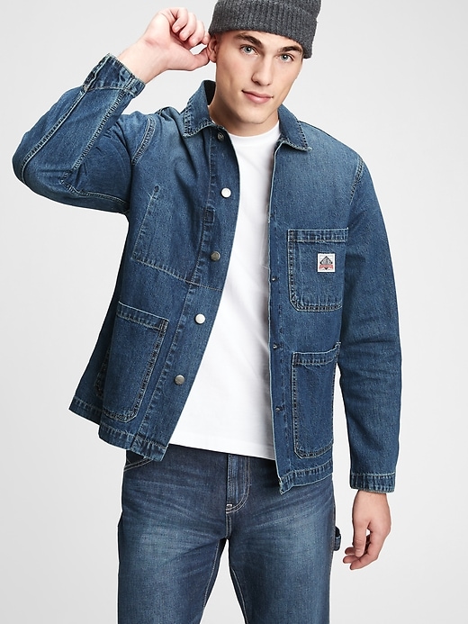 Image number 1 showing, Denim Chore Jacket