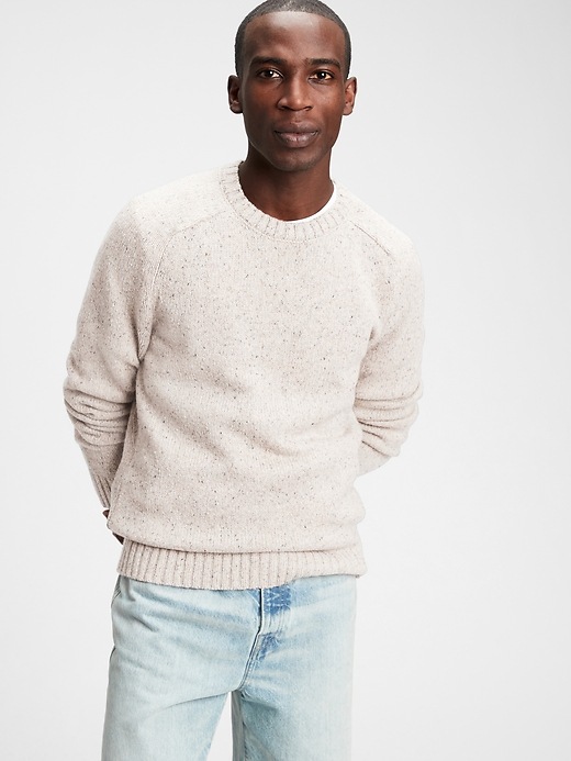 View large product image 1 of 1. Wool Crewneck Sweater