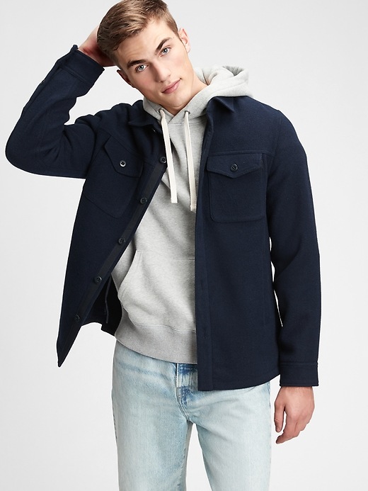Image number 5 showing, Wool Shirt Jacket