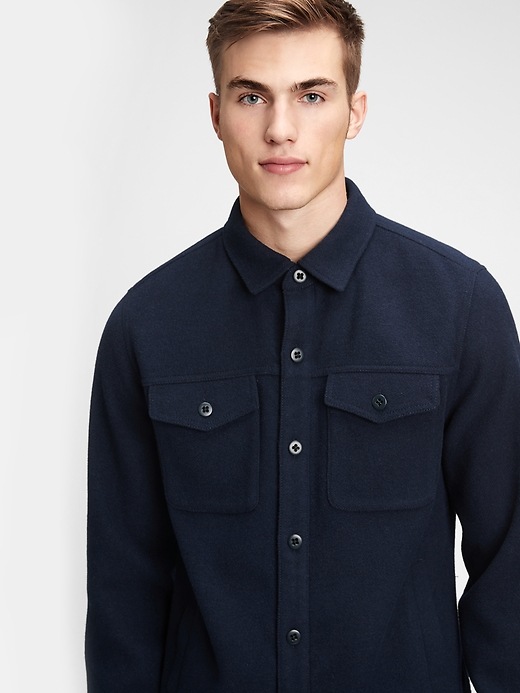 Image number 1 showing, Wool Shirt Jacket