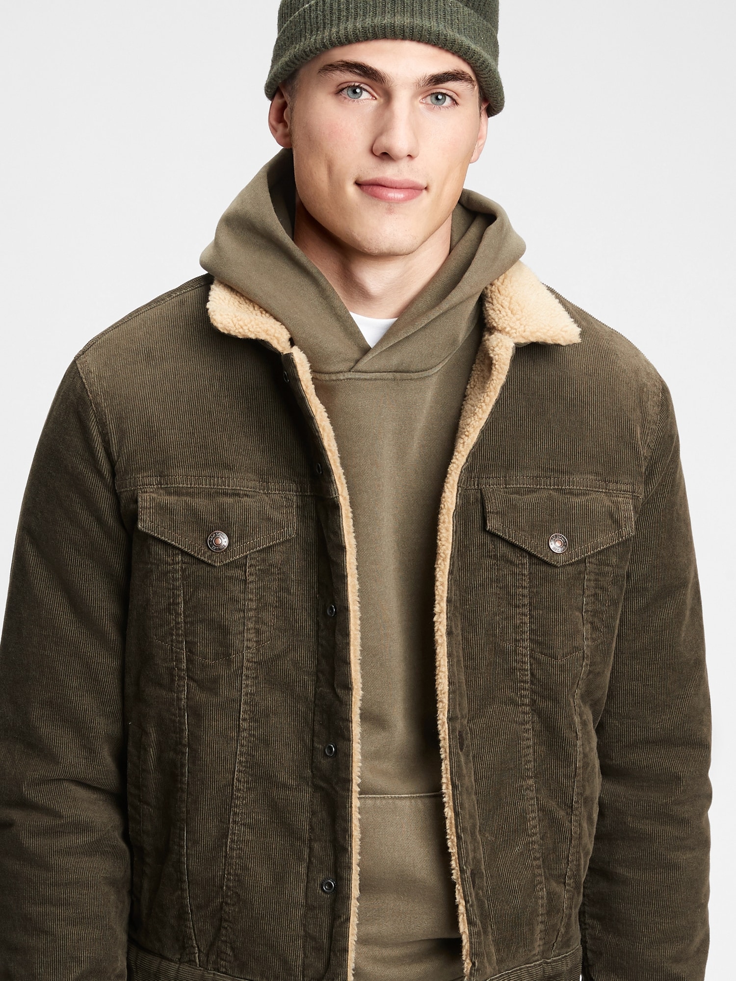 gap corduroy sherpa jacket