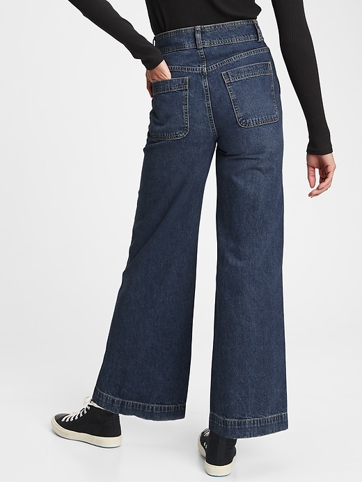 Image number 2 showing, Workforce Collection Sky High Rise Wide-Leg Jeans